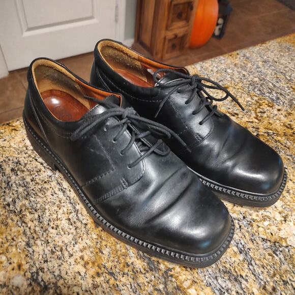 ECCO Black Leather Dress Shoes Comfort System Size 8.5 main image 7